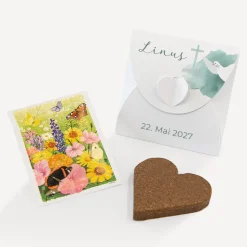 Gastgeschenk Anzuchtset Herz "Taube"