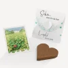 Gastgeschenk Anzuchtset Herz "Sterne"