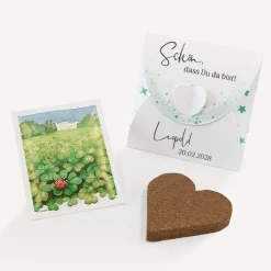 Gastgeschenk Anzuchtset Herz "Sterne"