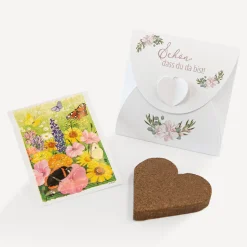 Gastgeschenk Anzuchtset Herz "Boho Pampas"