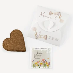 Gastgeschenk Anzuchtset Herz "Natur"