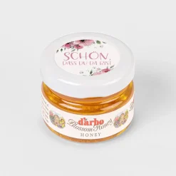 Gastgeschenk Blütenhonig mit Aufkleber