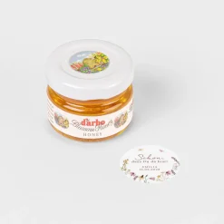 Gastgeschenk Blütenhonig mit Aufkleber
