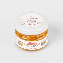 Gastgeschenk Blütenhonig mit Aufkleber