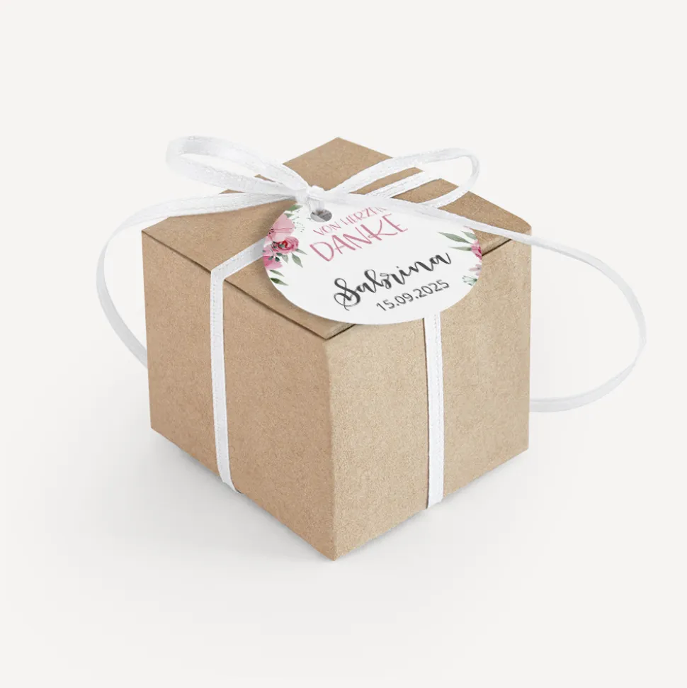 Gastgeschenk Box + Anhänger "Bohemian Summer"