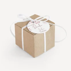 Gastgeschenk Box + Anhänger "Trockenblumen Blush"