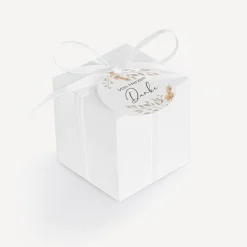Gastgeschenk Box + Anhänger "Trockengras"