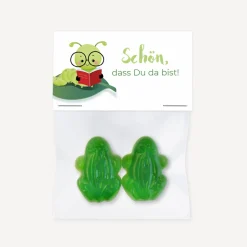Gastgeschenk Einschulung Tüte transparent + Etikett