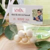 Gastgeschenk Einschulung Tüte transparent + Etikett "Schule"