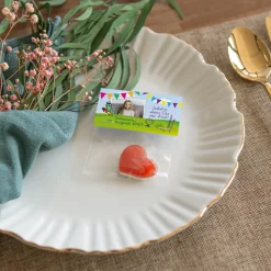 Gastgeschenk Einschulung Tüte transparent mit Etikett "Zuckertüte"