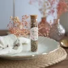 Gastgeschenk Glasröhrchen mit Korken und Aufkleber "Schmetterlinge"