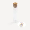 Gastgeschenk Glasröhrchen mit Korken und Aufkleber "Regenbogen Vintage"