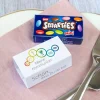 Gastgeschenk Kommunion SMARTIES mini + Banderole Regenbogen Symbole
