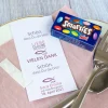 Gastgeschenk Konfirmation Mädchen SMARTIES mini + Banderole Liebe Glaube Weisheit