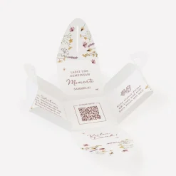 Gastgeschenk Mini Henkelbox "Wildromantische Blüten" optional mit Füllung