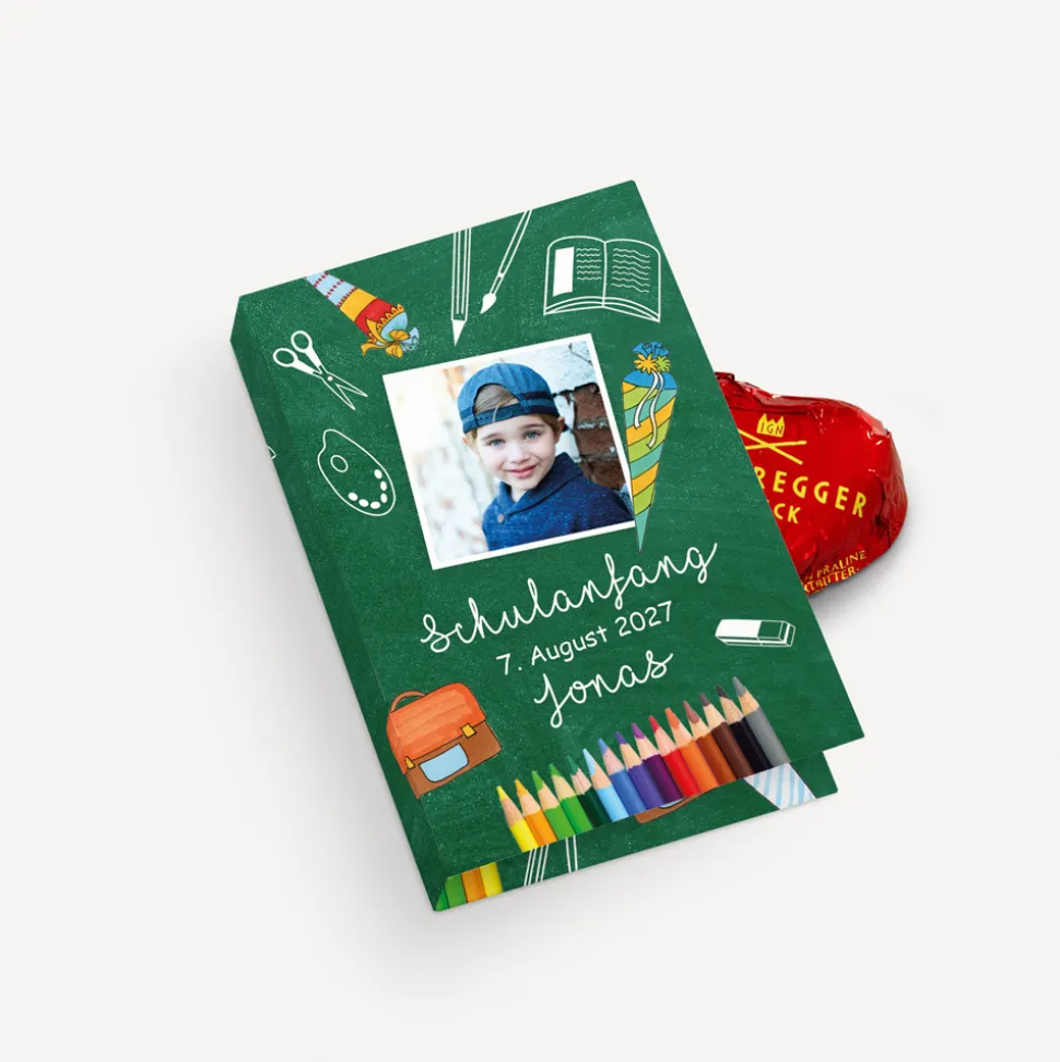 Gastgeschenk Mini Klappkarte "Stifte"