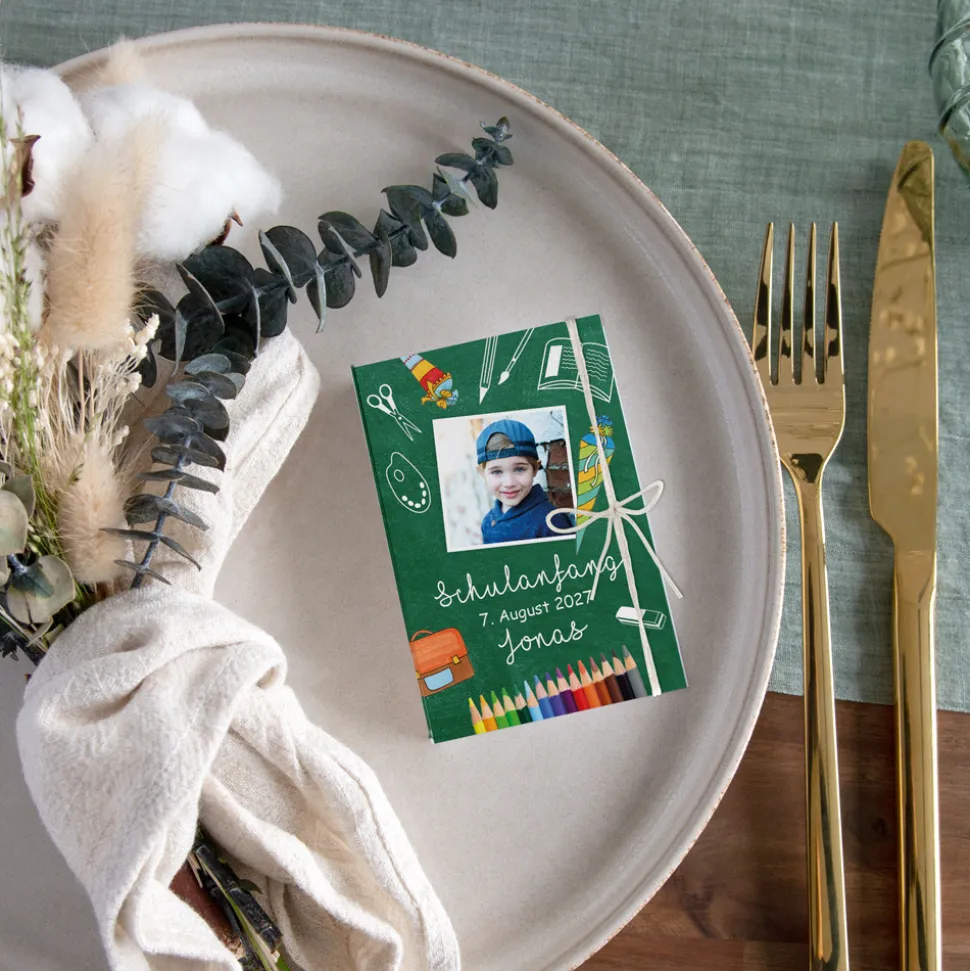 Gastgeschenk Mini Klappkarte "Stifte"