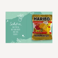 Gastgeschenk Mini Klappkarte "Farbkleckse"