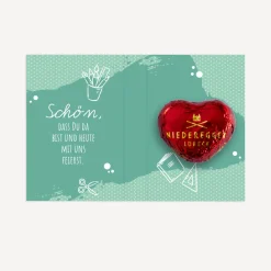 Gastgeschenk Mini Klappkarte 