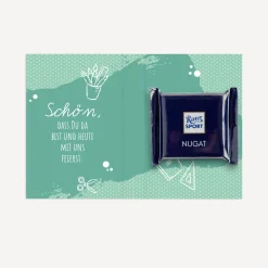 Gastgeschenk Mini Klappkarte 