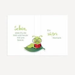 Gastgeschenk Mini Klappkarte 
