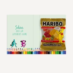 Gastgeschenk Mini Klappkarte 