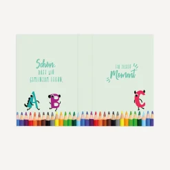 Gastgeschenk Mini Klappkarte 