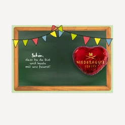 Gastgeschenk Mini Klappkarte "Hurra Schulkind"