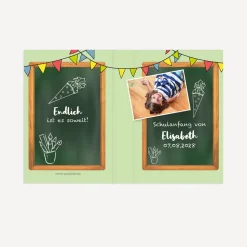 Gastgeschenk Mini Klappkarte 