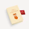 Gastgeschenk Mini Klappkarte "Schlauer Fuchs"