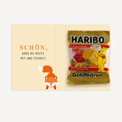 Gastgeschenk Mini Klappkarte 