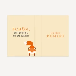 Gastgeschenk Mini Klappkarte 