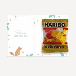 Gastgeschenk Mini Klappkarte