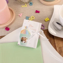 Gastgeschenk Mini Klappkarte "Zuckertüte modern"