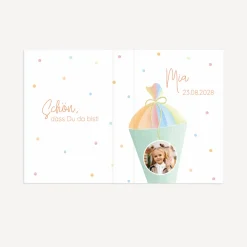 Gastgeschenk Mini Klappkarte