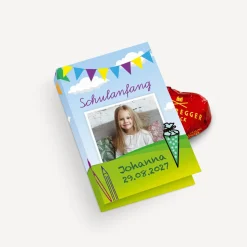 Gastgeschenk Mini Klappkarte "Zuckertüte"