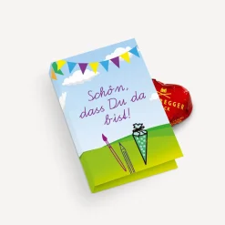 Gastgeschenk Mini Klappkarte 