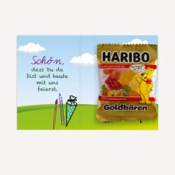 Gastgeschenk Mini Klappkarte 