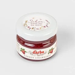 Gastgeschenk Mini Konfitüre mit Aufkleber "Wildromantische Blüten"