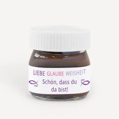 Gastgeschenk Mini Nutella Glas Mädchen