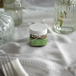 Gastgeschenk Mini Nutella Glas mit Aufkleber "Farbklecks"
