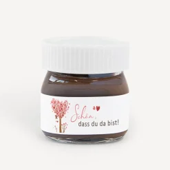Gastgeschenk Mini Nutella Glas