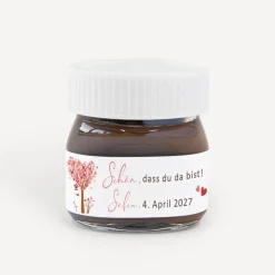 Gastgeschenk Mini Nutella Glas