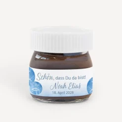 Gastgeschenk Mini Nutella Glas "Fische klassisch"