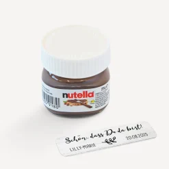 Gastgeschenk Mini Nutella Glas "Doodle"