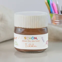 Gastgeschenk Mini Nutella "Schulkind"