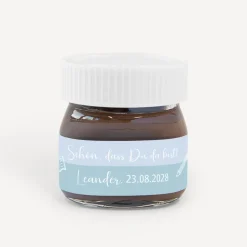 Gastgeschenk Mini Nutella "Streifenduo"