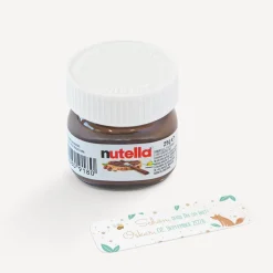 Gastgeschenk Mini Nutella "Tierische Buchstaben"