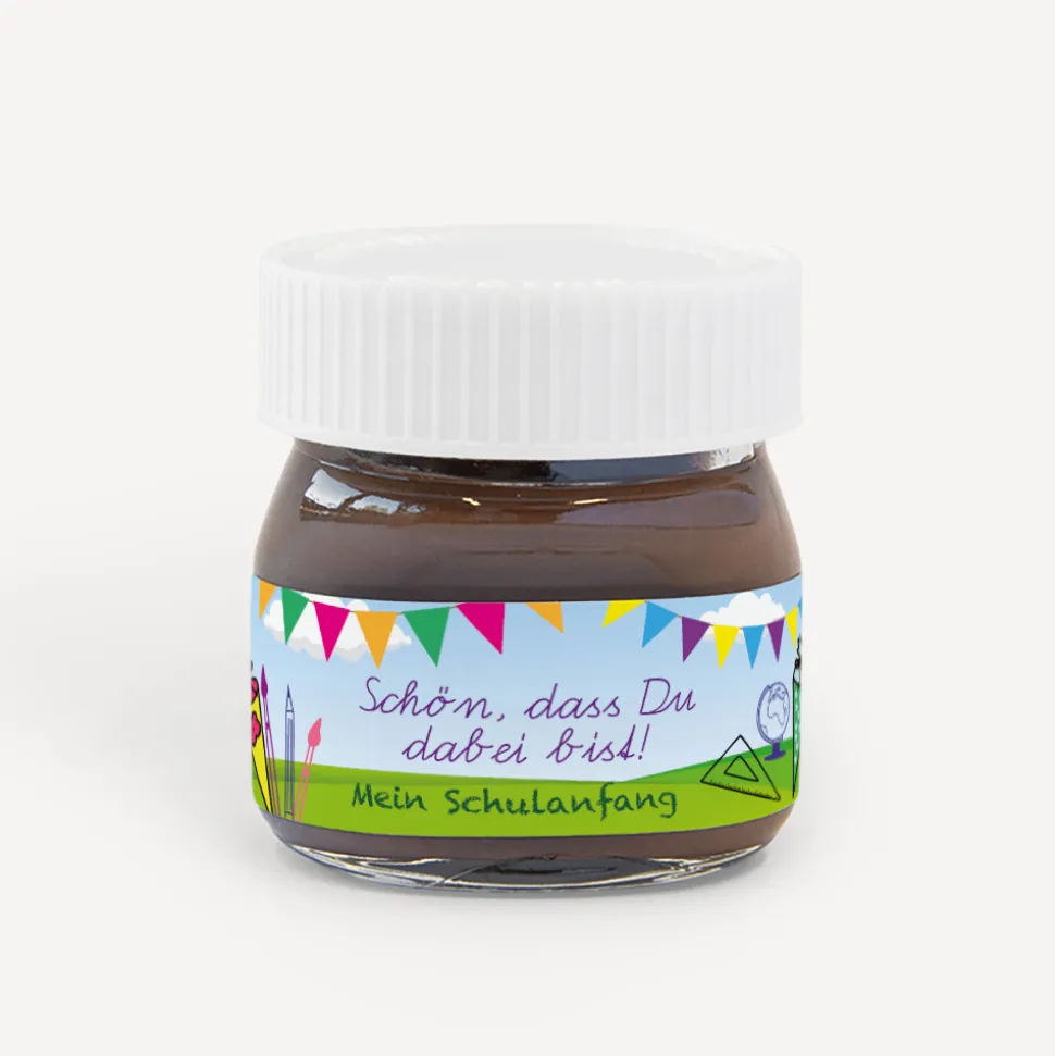 Gastgeschenk Mini Nutella "Zuckertüte"