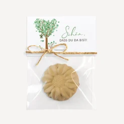 Gastgeschenk Samenbombe + Etikett 